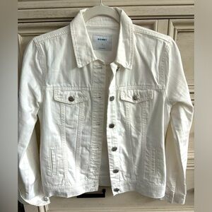 Old Navy White Denim Jean Jacket - Size Small - NWOT